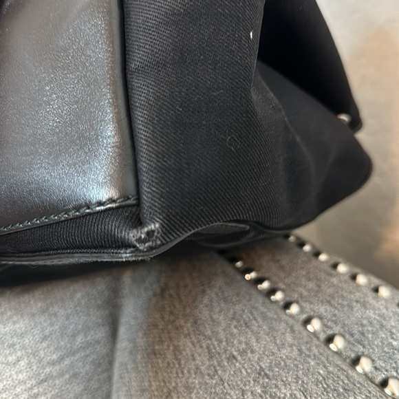 Balenciaga Cabas Black Denim/Leather Tote Bag with pouch - Picture 6 of 16